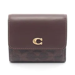 コーチ COACH 三つ折り財布 MILA ミラ CAT56B4MPL メープル レザー PVCコーティングキャンバス 三つ折り財布 レディース 新品