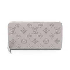 ルイ・ヴィトン LOUIS VUITTON ラウンド財布 ジッピーウォレット M81642 シルバーグレー レザー ジッピー・ウォレット レディース Used A