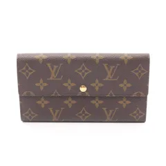 ルイ・ヴィトン LOUIS VUITTON 二つ折り長財布 ポシェット ポルトモネ クレディ M61725 PVCコーティングキャンバス ポルトモネ・クレディ レディース Used B