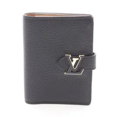 ルイ・ヴィトン LOUIS VUITTON 二つ折り財布 LV ヴェルティカル ウォレット コンパクト M81561 ノワール レザー LV ヴェルティカル ウォレット コンパクト レディース