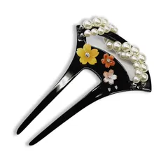 【新着商品】袴 振袖 浴衣 留袖 卒業式 着物 結婚式 二本挿し ブライダル パール 扇型 お正月 和装髪飾り ギフト バチ型 専用ケース付 かんざし