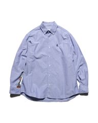Acne Studios】ロゴコットン刺繍シャツ ブルー 46 - メルカリ