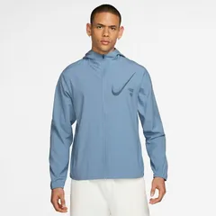 ナイキ トレーニングジャケット メンズ 長袖 ウィンドブレーカー NIKE DF FORM GFX ウーブンジャケット Dri-FIT 吸汗速乾 フード付き アウター ランニング ヨガ 運動 スポーツウェア ウインドブレーカー 青 ブルー/IF2200-486
