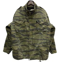 ミリタリー MILITARY 90's US.ARMY M-65 タイガーカモ フィールドジャケット USA製 ジャケット グリーン LARGE REGULARサイズ 201MT-5440 VB