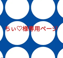 ちぃ♡様専用ページです。