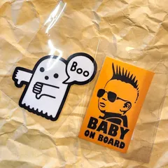 【2枚セット】耐水性加工　ステッカー　 車  バイク  カスタム  アメリカン雑貨