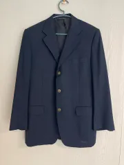 カナーリ(CANALI) 120番手 夏 ウール ジャケット 3ボタン 48