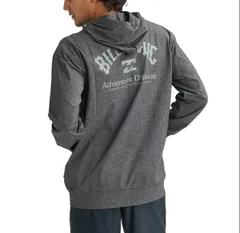 2026春夏 新品【BILLABONG/ビラボン】【水陸両用】SURF FLEX ZIP 【OVER FIT】ジップラッシュガード BKH メンズ BG011860