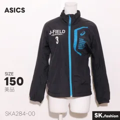 美品 ASICS アウター スタンドカラー フルジップ ロゴプリント入り 軽量 ジャケットのサムネイル
