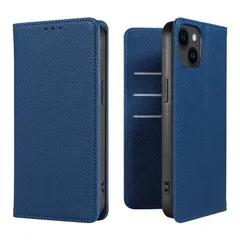 【数量限定】軽量 着脱しやすい 耐衝撃 放熱性 レザー マグネット式 携帯カバー カード収納 手帳型あいふぉん12 スタンド機能 スマホケース iphonケース12対応 イフォン12 360度保護 ケース手帳型 (ブルー 12 iphone12) iPhone