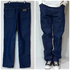 ほぼデッド 00s Wrangler ラングラー デニム パンツ 13MWZ A001 3030 34x32 W34L32 リジット 濃紺 インディゴブルー  ストレート ジーンズ  ジーパン 厚手 2000年代 メキシコ製 アメリカ買付 p26023485