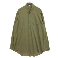comoli コモリ OD オープンカラーシャツ オリーブ サイズ3 - メルカリ