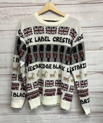 BLACK LABEL パッチワークデザイン ニットセーター - メルカリ