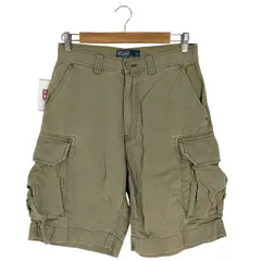 ポロバイラルフローレン Polo by RALPH LAUREN 90S バックロゴパッチ コットン カーゴ ショートパンツ メンズ US：30-31 