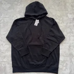 【新品・タグ付き】大きいサイズ 3L プルオーバー パーカー ブラック 裏起毛 無地