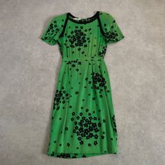 VALENTINO ROMA シルク フラワープリント ワンピース ベージュ - メルカリ