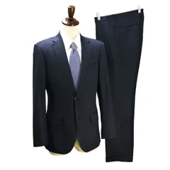 SHIPS シップス LANIFICIO F.LLI CERRUTI 2つボタン シングルスーツ A7 L ダークネイビー ノータック 春秋冬 117-15-0004 6NB108 【送料無料】【中古】【メンズビジネス】202602のサムネイル
