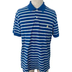 Brooks Brothers ブルックスブラザーズ コットン ポロシャツ Lサイズ ブルー 半袖 美品