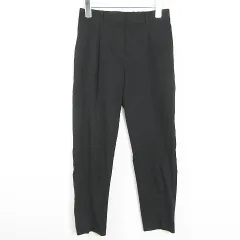 プラステ PLST パンツ ストレッチ レーヨン 麻 S ブラック kz12108