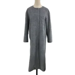 アーバンリサーチ URBAN RESEARCH コート ノーカラー ロング 無地 長袖 Free グレー