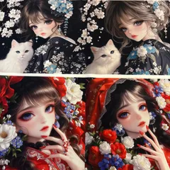 パネル生地　在庫処分‼️ 女の子16柄　71