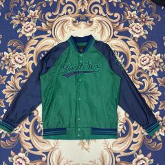 (XL) MLB ボストン・レッドソックス ツートン ベースボールジャケット