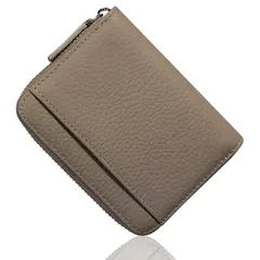 【新品】 [DCLKO] ミニ財布 レディース 財布 カードケース お札を折らずに収納 二つ折り財布 本革 財布 小さい財布 大容量 コンパクトさいふ スキミング防止 (グレー) 0