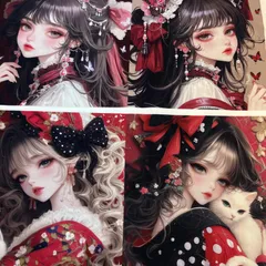 パネル生地　在庫処分‼️ 女の子16柄　74