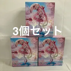 未開封 初音ミク AMP+ 桜ミク 桜ドレス フィギュア 3個セット SF3393 c107