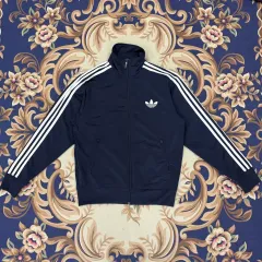 (L)アディダス ファイヤーバード トラックジャージ (ネイビー/白)