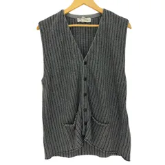 バナナリパブリック BANANA REPUBLIC 90s 白タグ シルク混 ストライプ ニットベスト メンズ import：S 