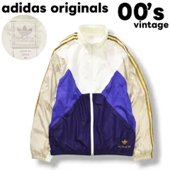 00s ヴィンテージ アディダス オリジナルス adidas originals ウィンド ジャケット 裏地 メッシュ ベンチレーション スリーストライプス トレフォイル ロゴ M マルチカラー スポーツ ストリート メンズ