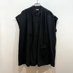 KAPITAL キャピタル ギャザー 半袖シャツ チュニックブラウス ブラック 日本製 0【送料込み】のサムネイル