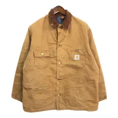 90年代 USA製 Carhartt カーハート ミシガンチョアコート ライトブラウン (メンズ 48 TALL) 中古 古着 R5508