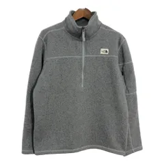 THE NORTH FACE ノースフェイス ハーフジップ フリースジャケット アウトドア グレー (メンズ XL) 中古 古着 S8168