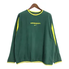 00年代 NIKE ナイキ フリース プルオーバージャケット スポーツ カレッジ 大きいサイズ グリーン (メンズ 3XL相当) S9308