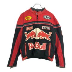 RedBull レーシング レザージャケット ☘️ライダース - メルカリ RedBull レーシング レザージャケット ☘️ライダース - メルカリ