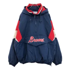 90年代 STARTER スターター MLB アトランタ・ブレーブス プルオーバージャケット プロチーム メジャーリーグ(メンズ XL) V0055のサムネイル