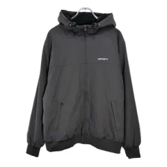 Carhartt カーハート HOODED SAIL JACKET ナイロンジャケット ワンポイントロゴ ブラック(メンズ L)中古 古着 v4635