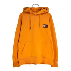 TOMMY JEANS トミージーンズ スウェット パーカー オレンジ(メンズ L)中古 古着 V6307