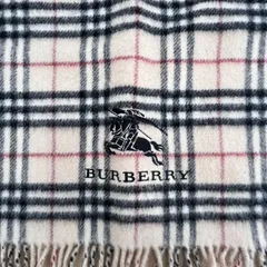 BURBERRY LONDON バーバリー ノバチェック ウール 100% ひざ掛け ベージュのサムネイル