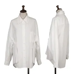 エムエム 6 メゾン マルジェラMM6 MAISON MARGIELA コットンベルクロデザイン長袖シャツ 白XSのサムネイル