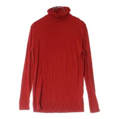 AMBUSH (アンブッシュ) レーヨン ストレッチ タートルネック ロングスリーブ カットソー 長袖 Tシャツ レッド レディース 12112070