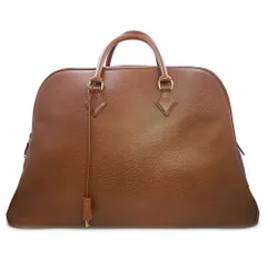 HERMESブラウン レザー キャンバス ボストンバッグ 2026年最新】HERMES メンズ ボストンバッグ・旅行用バッグの人気