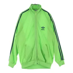 adidas (アディダス) 80S VINTAGE 万国旗タグ トレフォイルロゴ トラックジャケット ジャージ グリーン