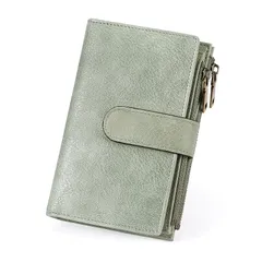 【新品】 [RNIEGA] 二つ折り財布 本革 軽量 大容量 折りたたみ財布 レディース財布 スキミング防止 小銭入れ カードケース 母の日 ギフト ウォレット 0