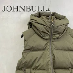 極美品 JOHN BULL シームレスダウンベスト AH117 ジョンブル  鉄板アウター ベスト チョッキ 中綿入り ラグランベスト ブルゾン M オリーブ  レディース ファッションのサムネイル