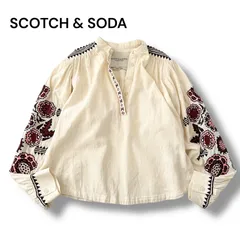 スコッチアンドソーダ  ブラウス リネン混 エンブロイダリー エクリュ Sサイズ 春夏 トップス SCOTCH & SODA 6M010のサムネイル