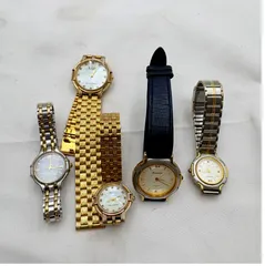 【❗️✨腕時計まとめ売り✨❗️】Klaeuse クォーツ腕時計5本 ジャンク 部品取り 修理用 ウォッチセット✨簡易清掃済・現状品‼️