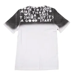 メゾンマルタンマルジェラMaison Martin Margiela グラデーションエイズTシャツ 白黒Sのサムネイル